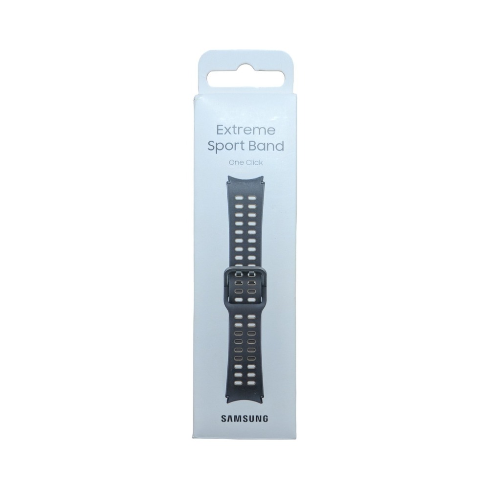 29-O Samsung Extreme Sport Band One Click For Watch4 Or Later 20mm Graphite S/M